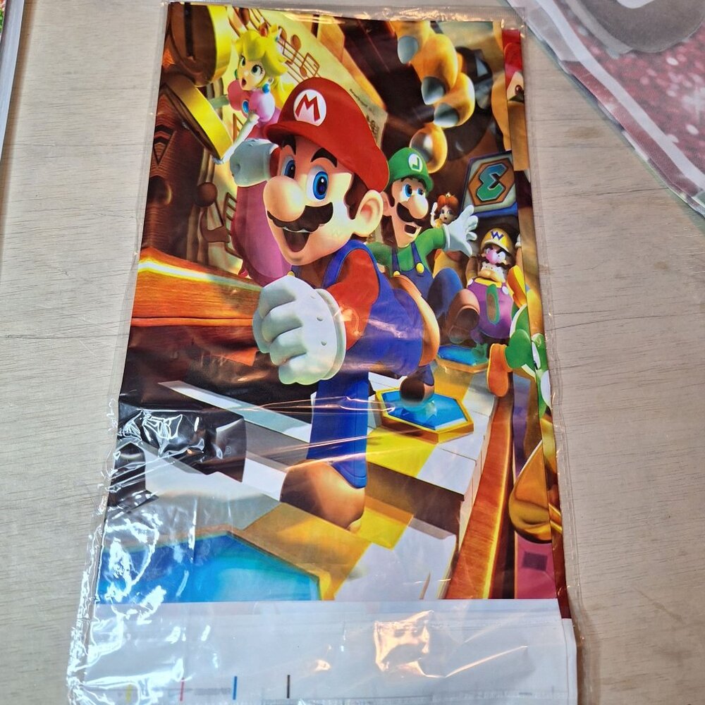 Super Mario Themed Birthday Party Supplies Cake Toppers Banner Tablecloth Toad - Picture 7 of 10